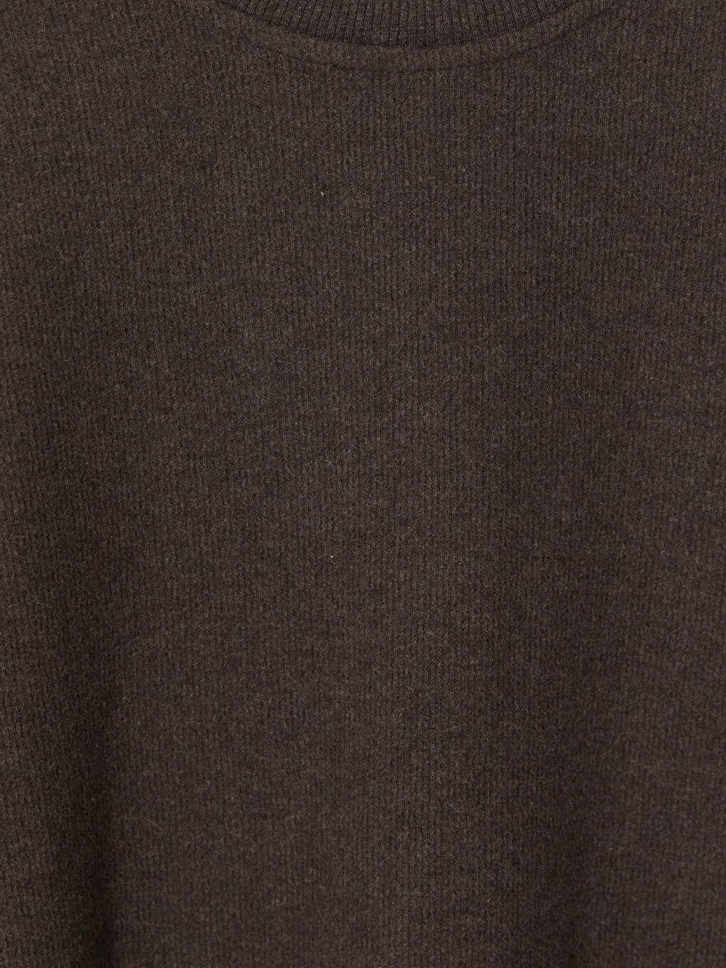 Kahverengi Bisiklet Yaka Erkek Sweatshirt-2