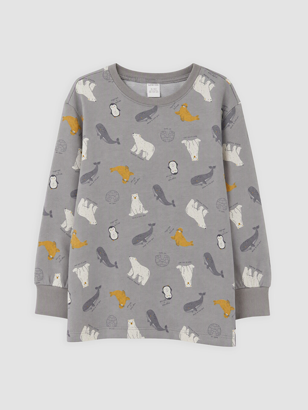 Boy Grey Pyjama Set-1