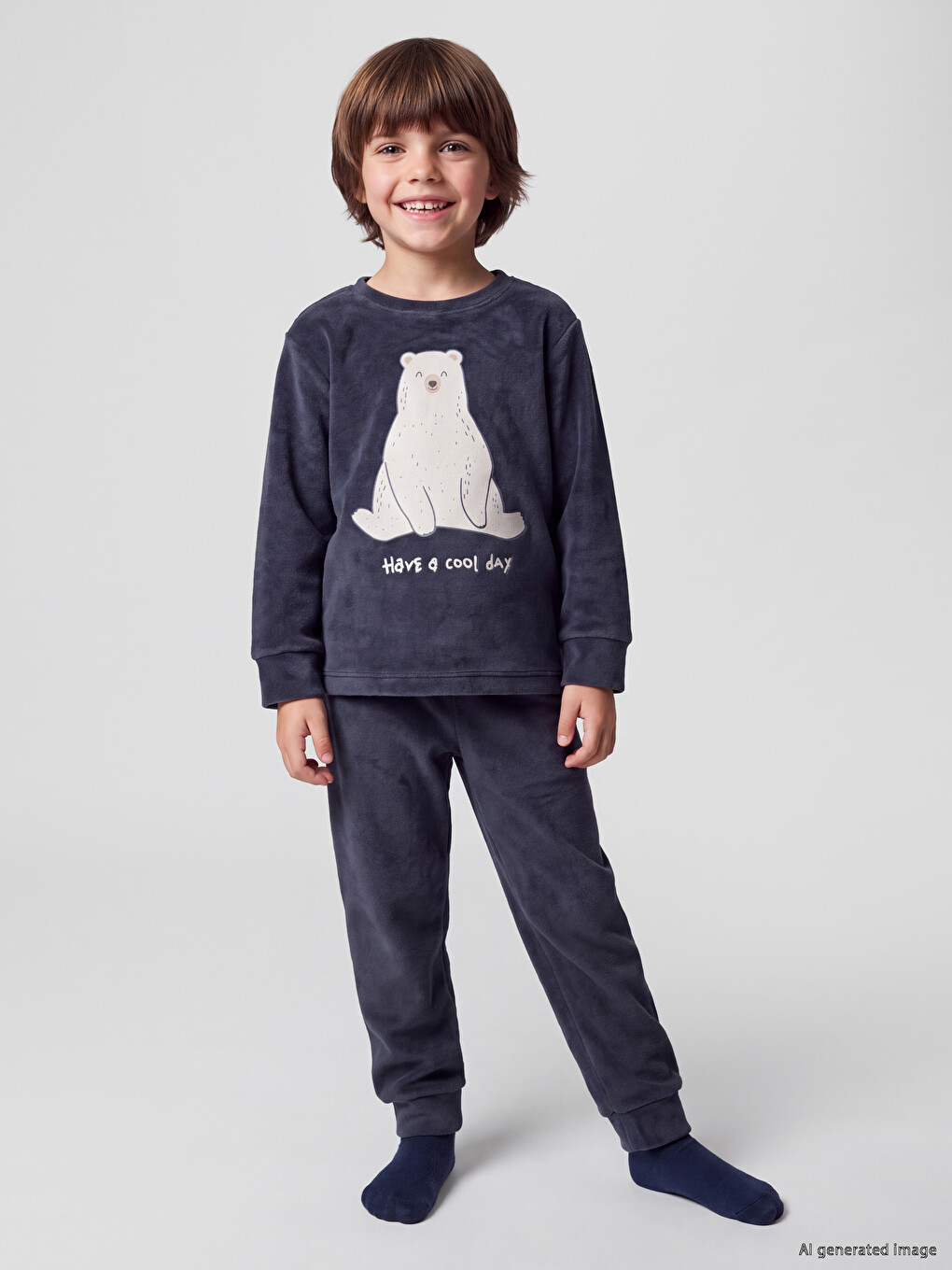Boy Grey Pyjama Set