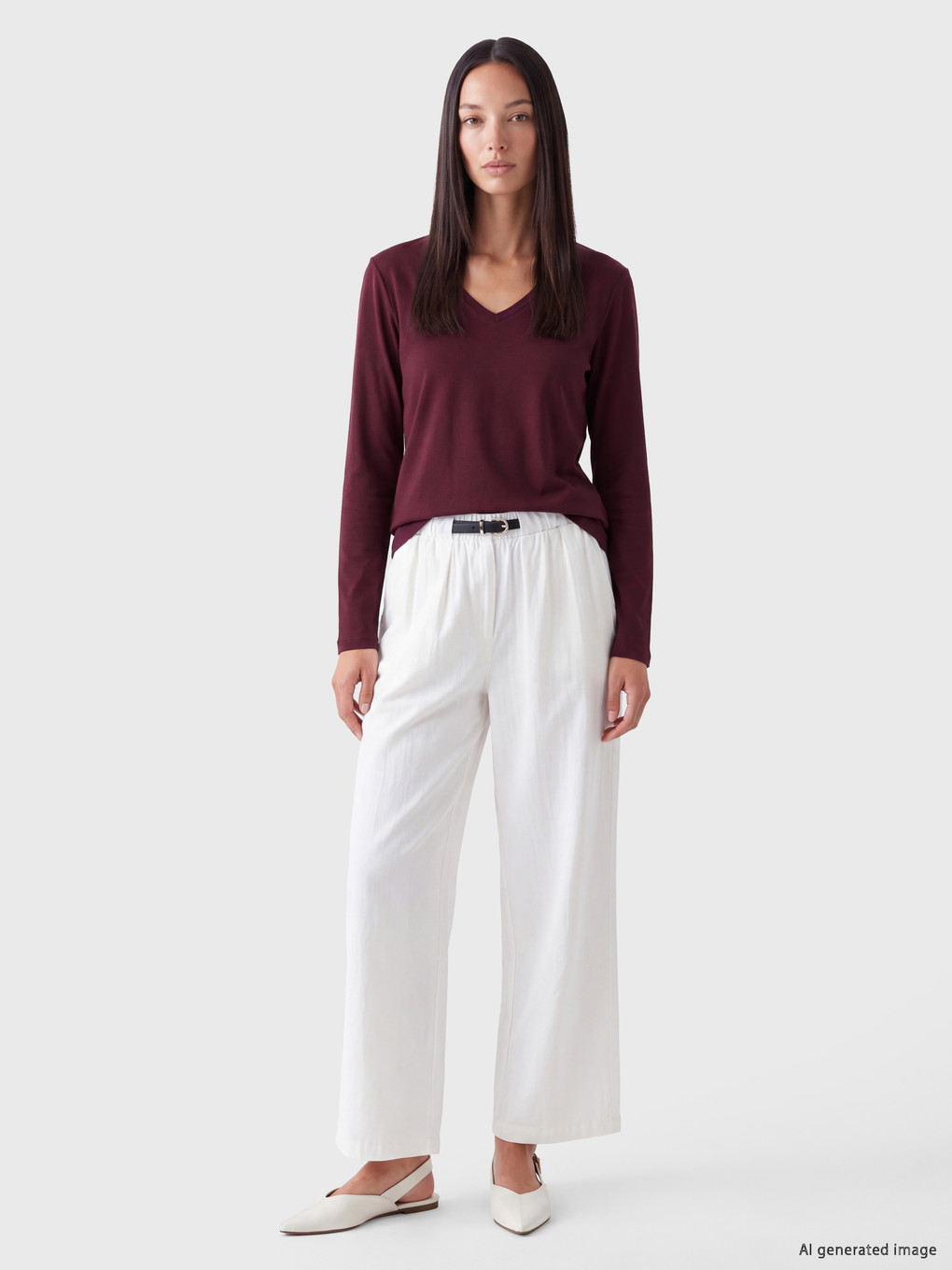 Body À Col En V Pour Femme-1