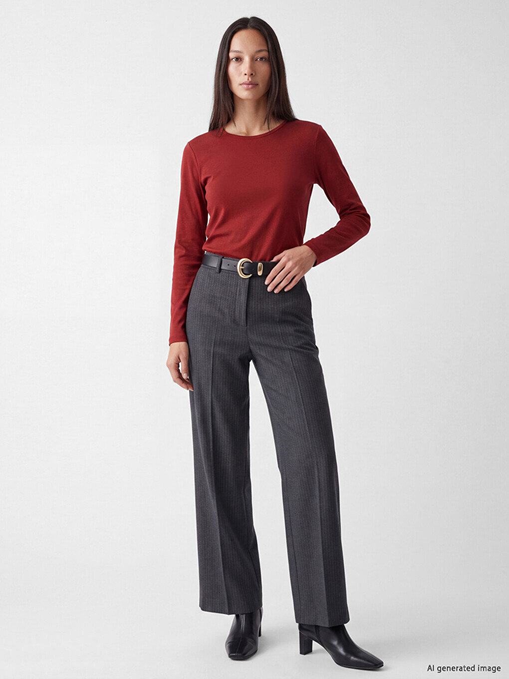 Woman Bordeaux T-shirt-1