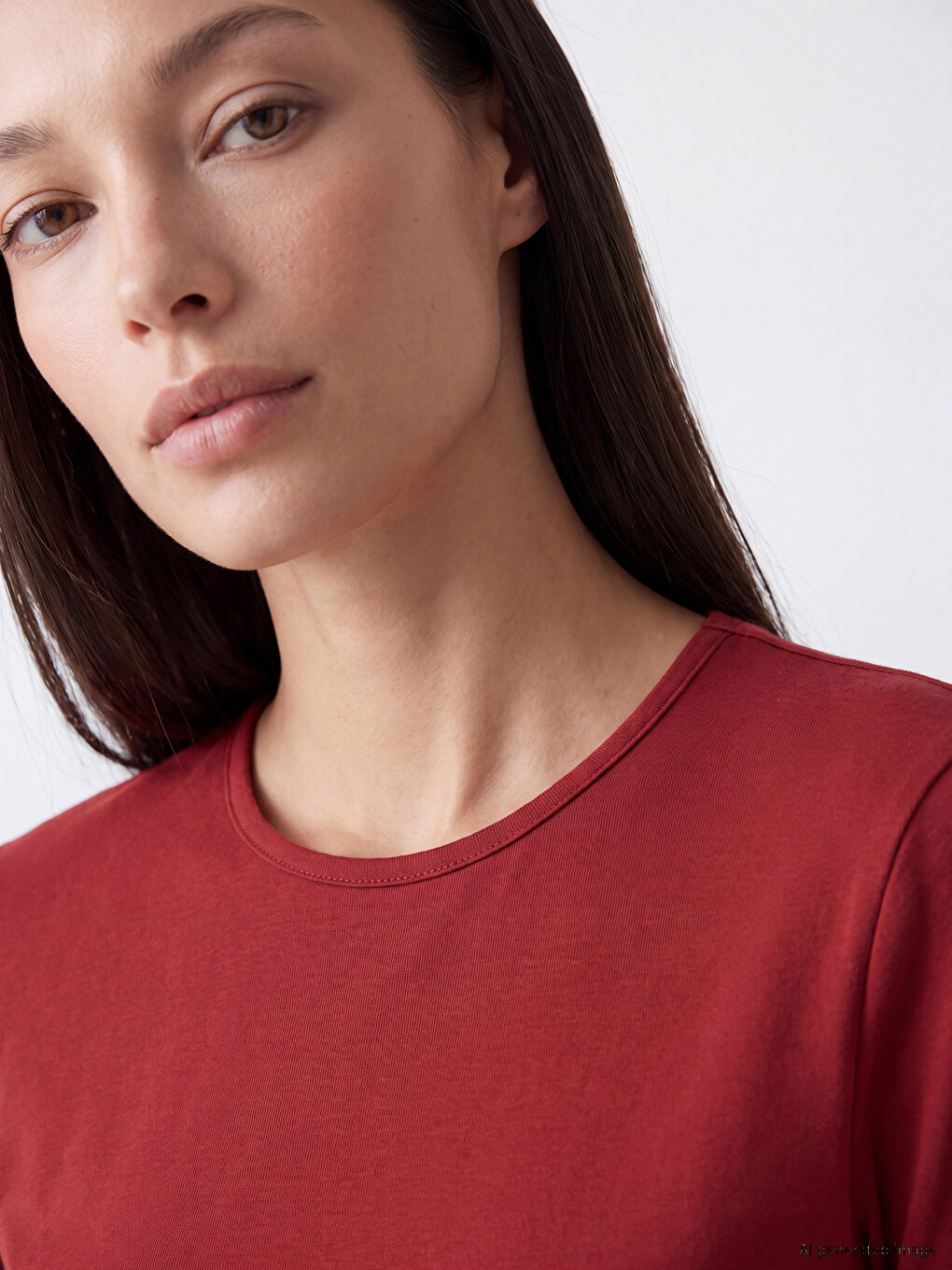 Woman Bordeaux T-shirt-2
