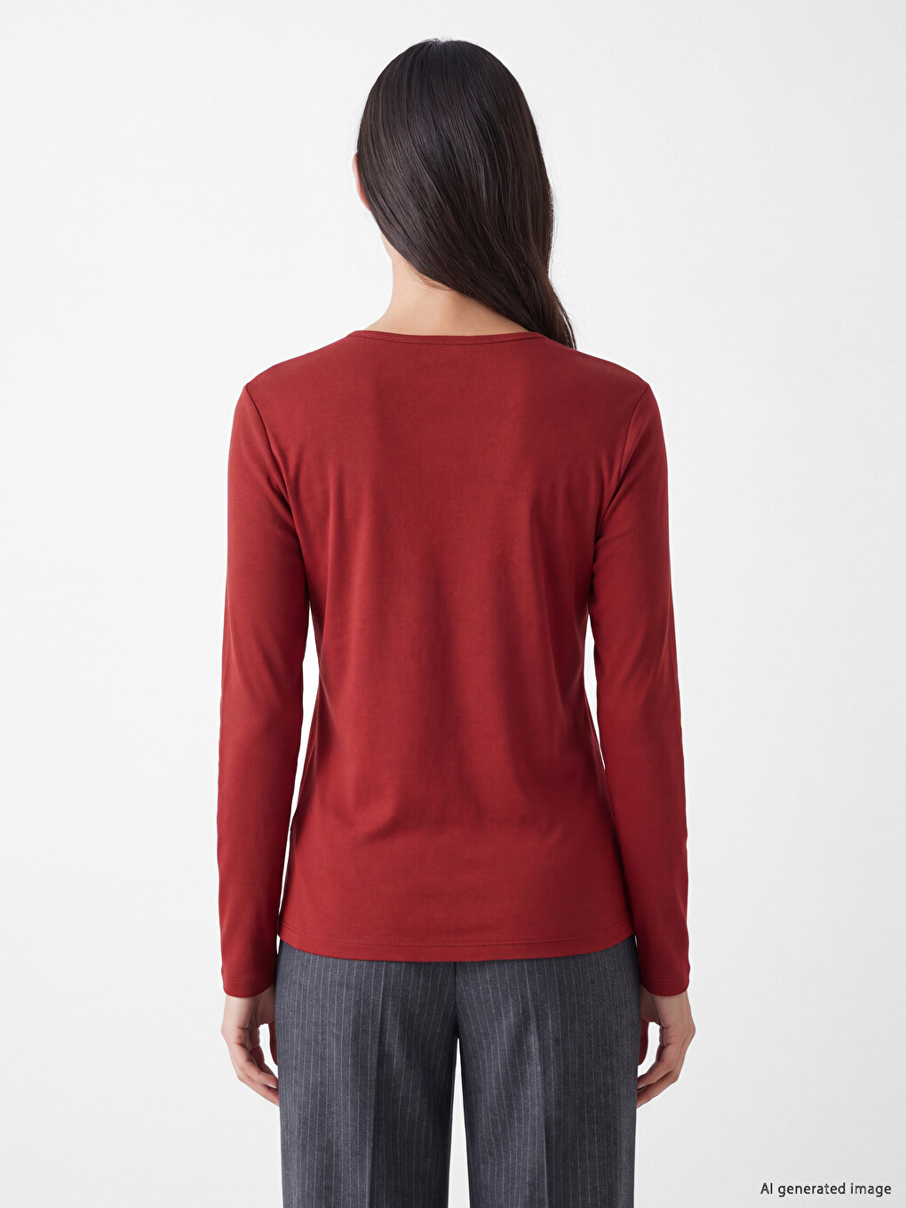 Woman Bordeaux T-shirt-3