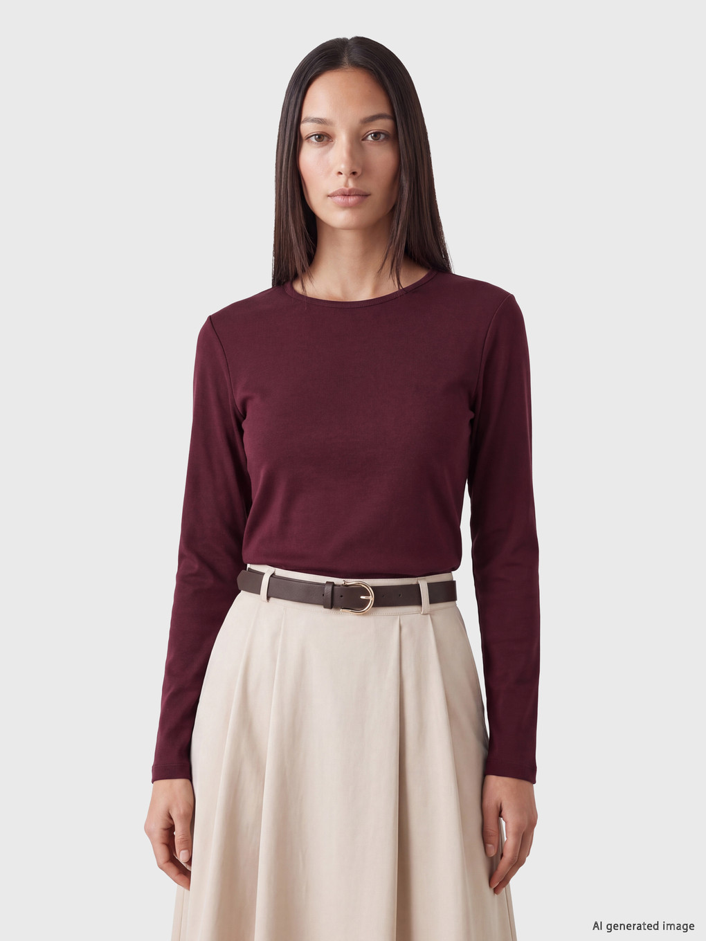 Crew Neck %100 Cotton Women's T-Shirt