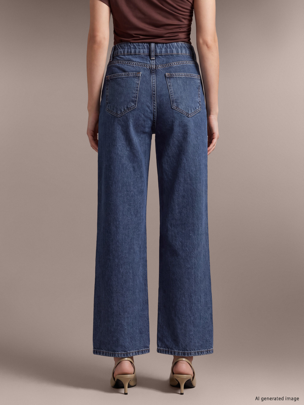 Lacivert Wideleg Jean-3