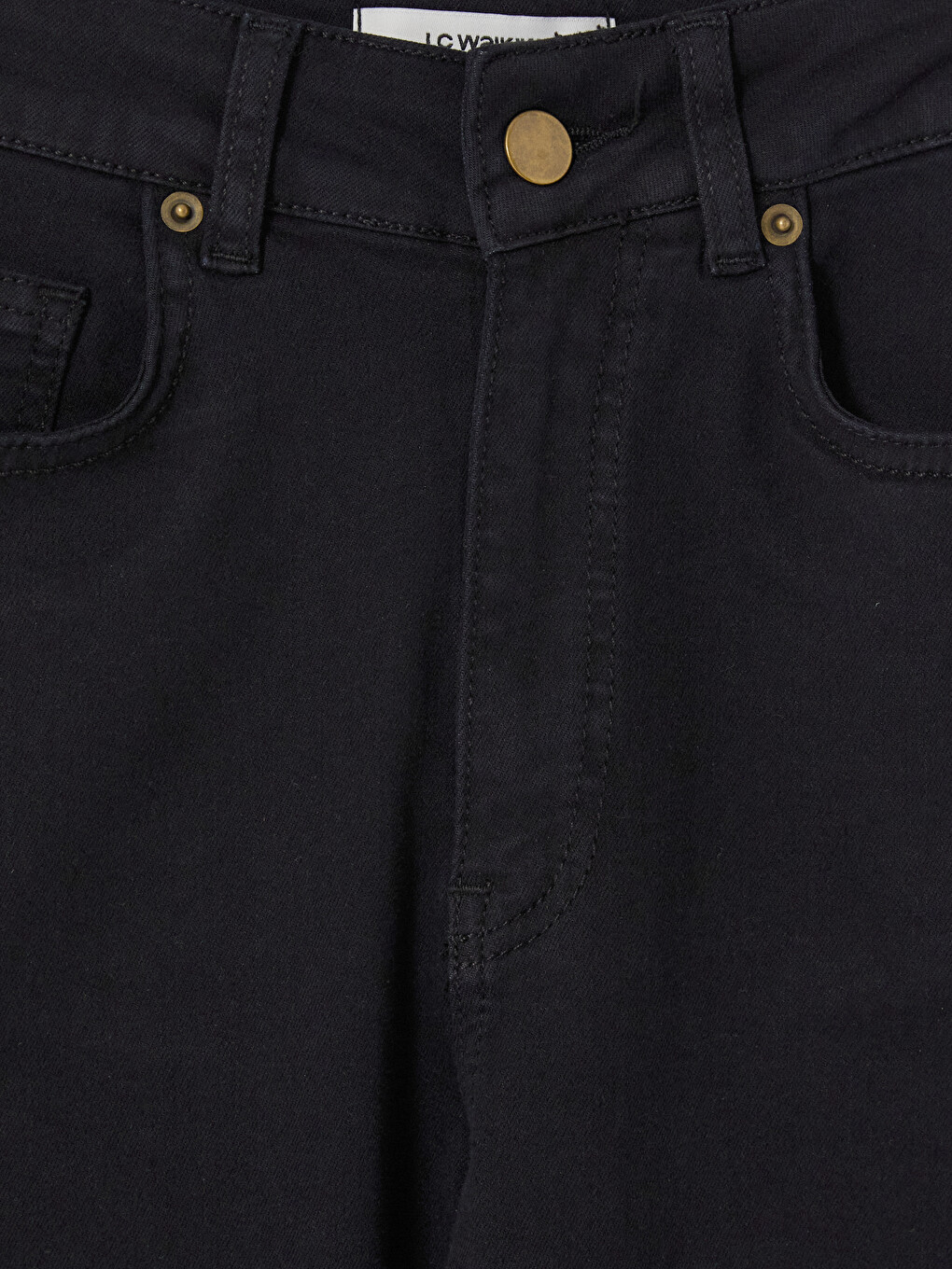 Siyah Slim Fit Jean-4