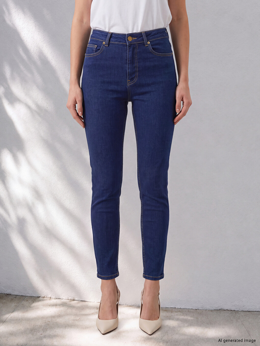 Lacivert Slim Fit Jean-1