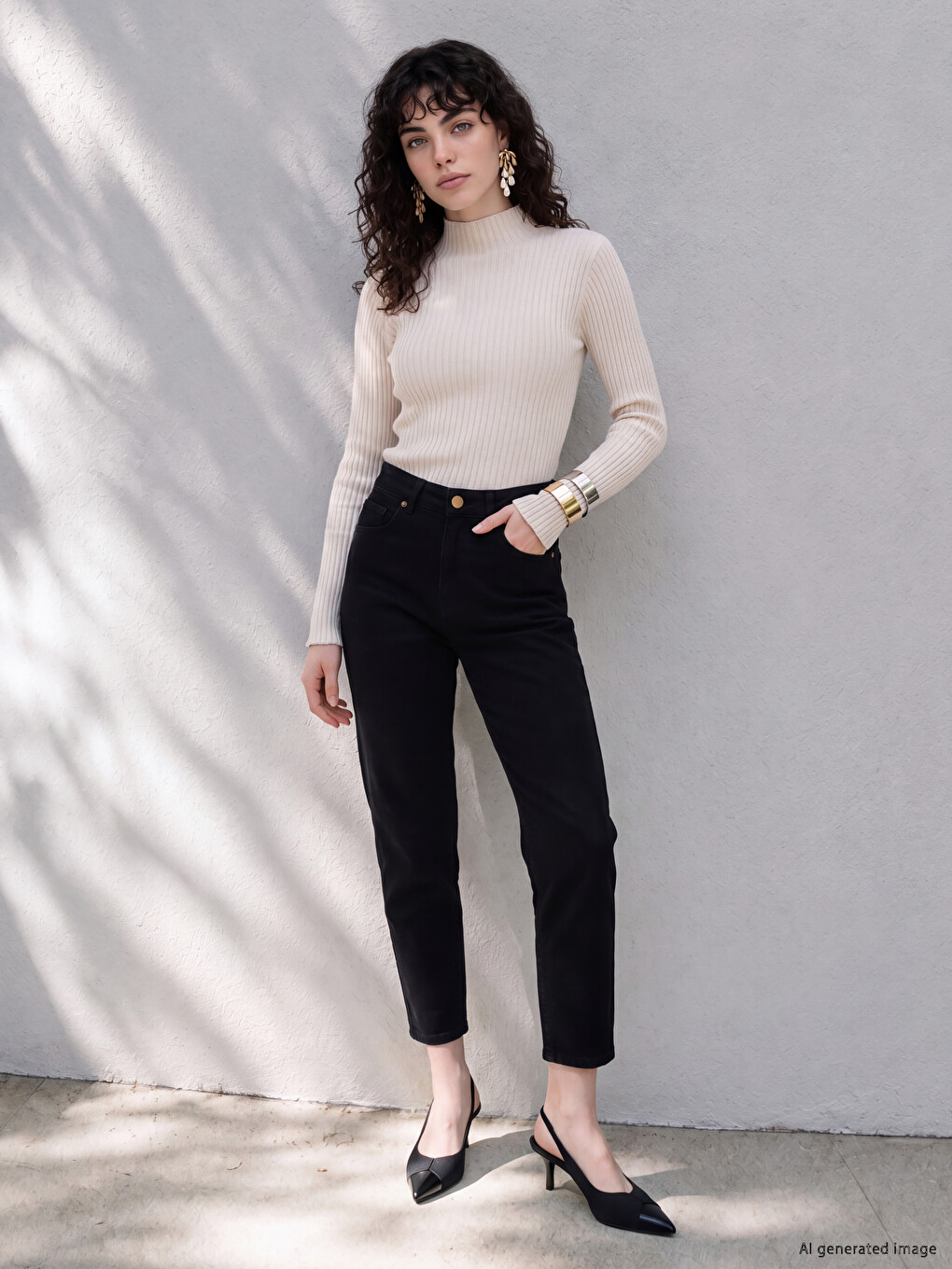 Siyah Slim Fit Jean