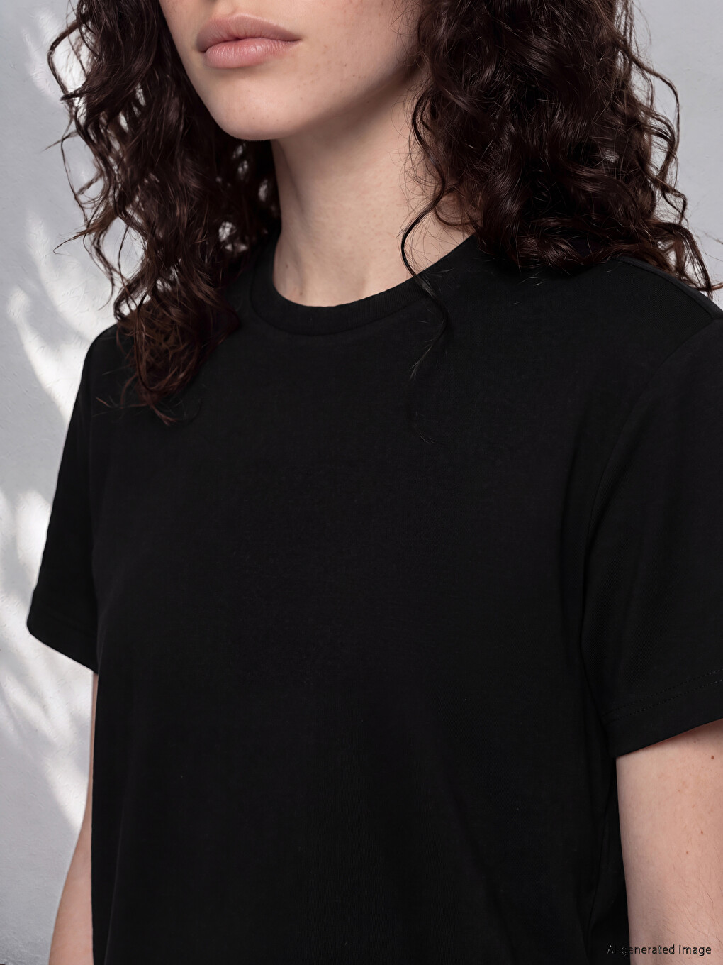 Woman Black T-shirt-1