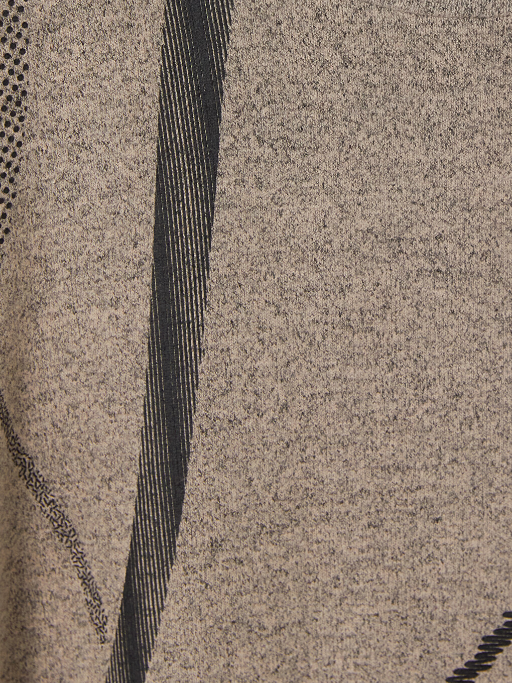 Crew Neck Patterned Blouse-1