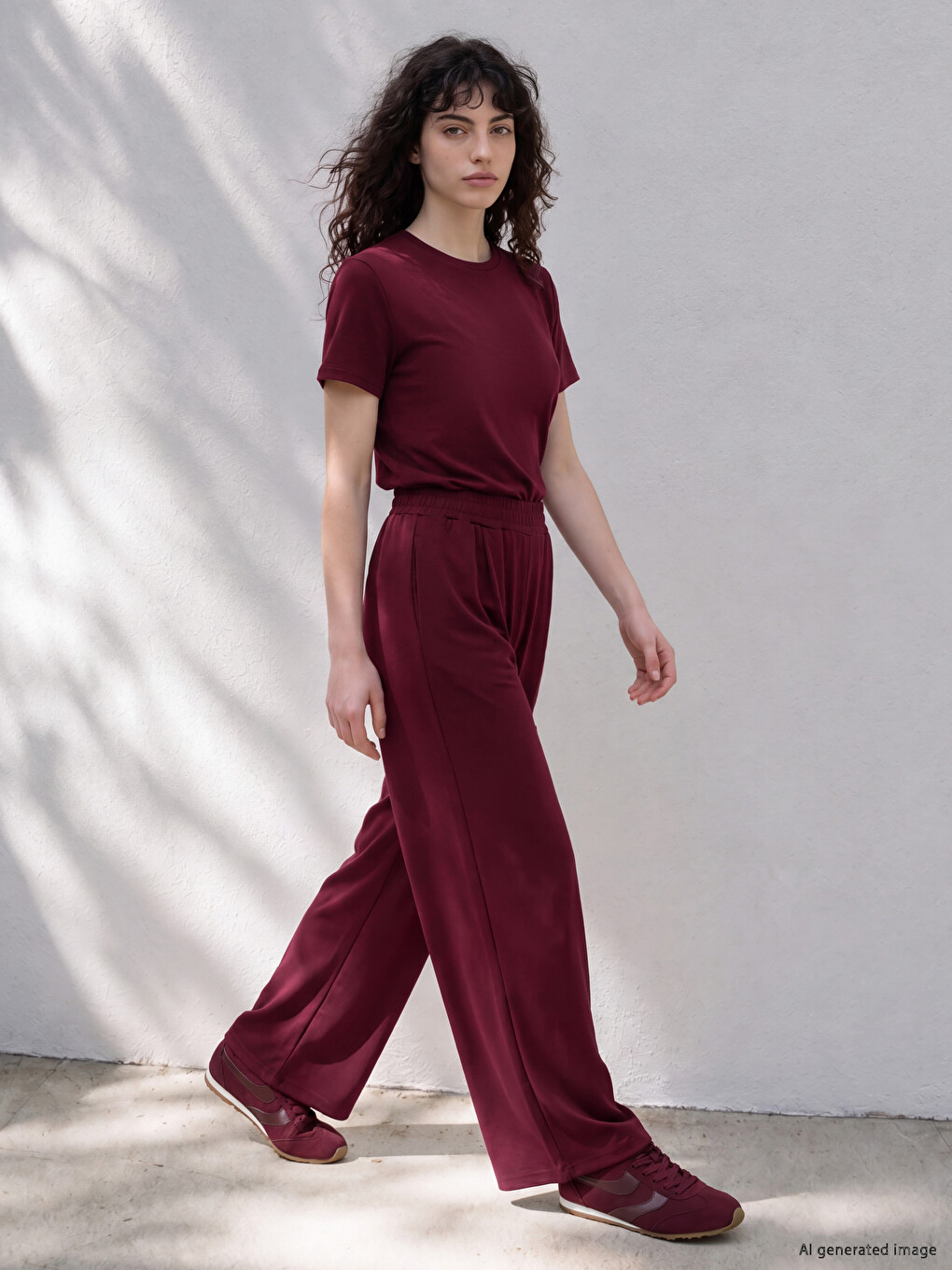 Woman Bordeaux Sweatpants