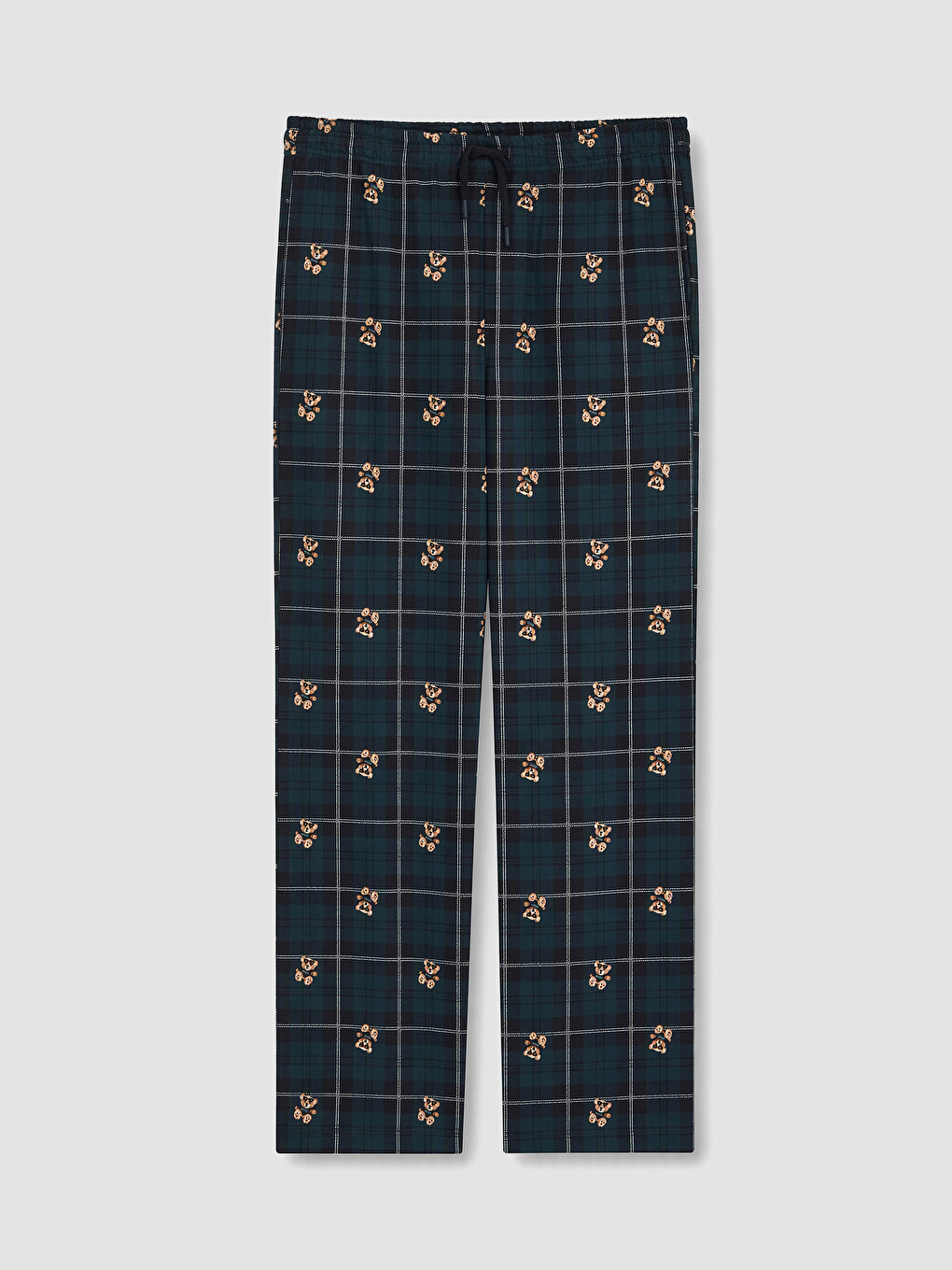 Yeşil Baskılı Erkek Pijama Altı-4