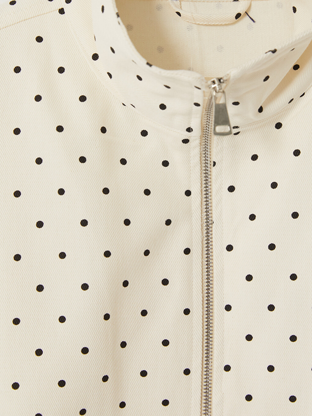 Plus Size Polka Dot Women's Jacket-4
