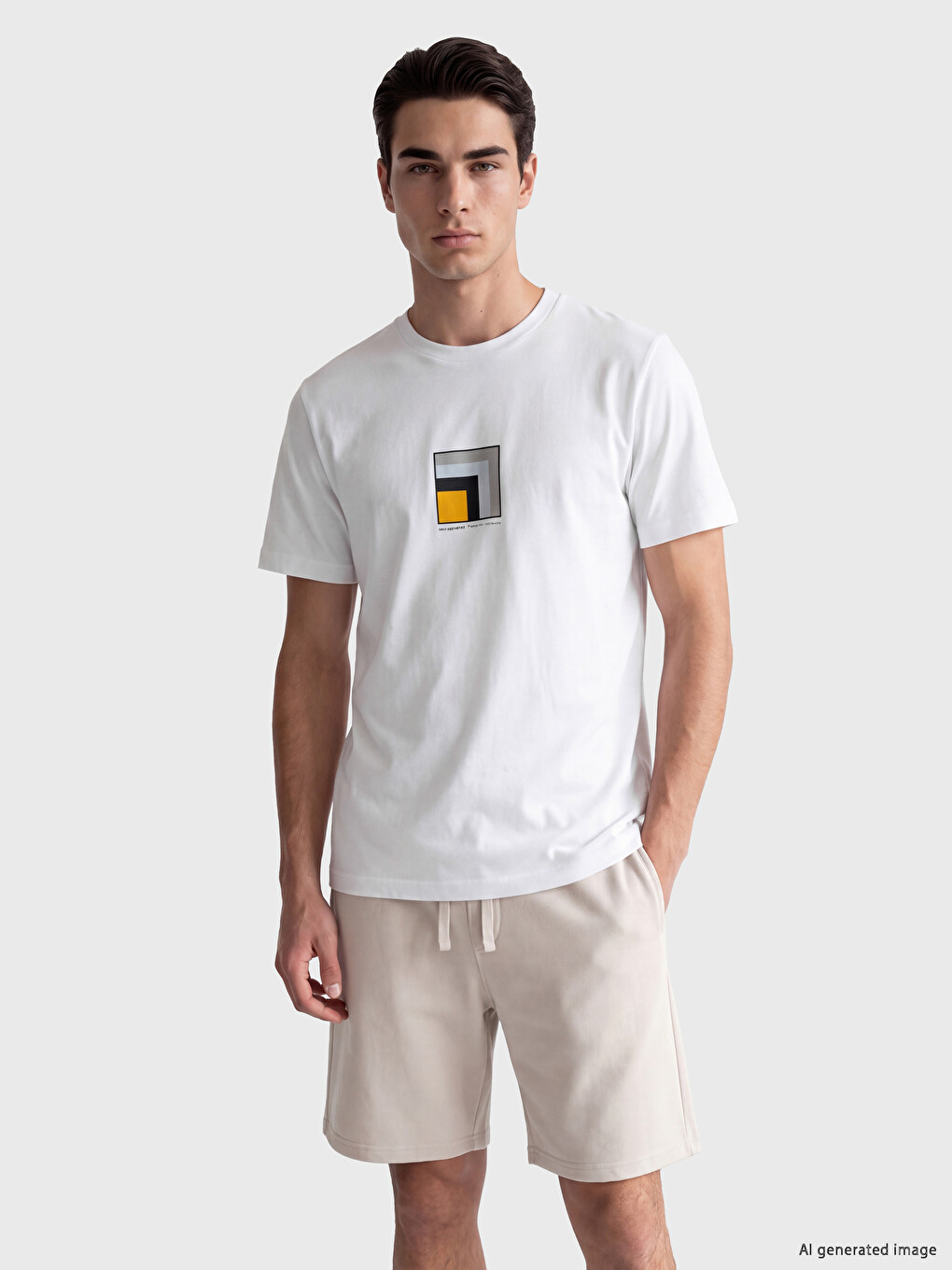 Crew Neck Printed Men's T-shirt