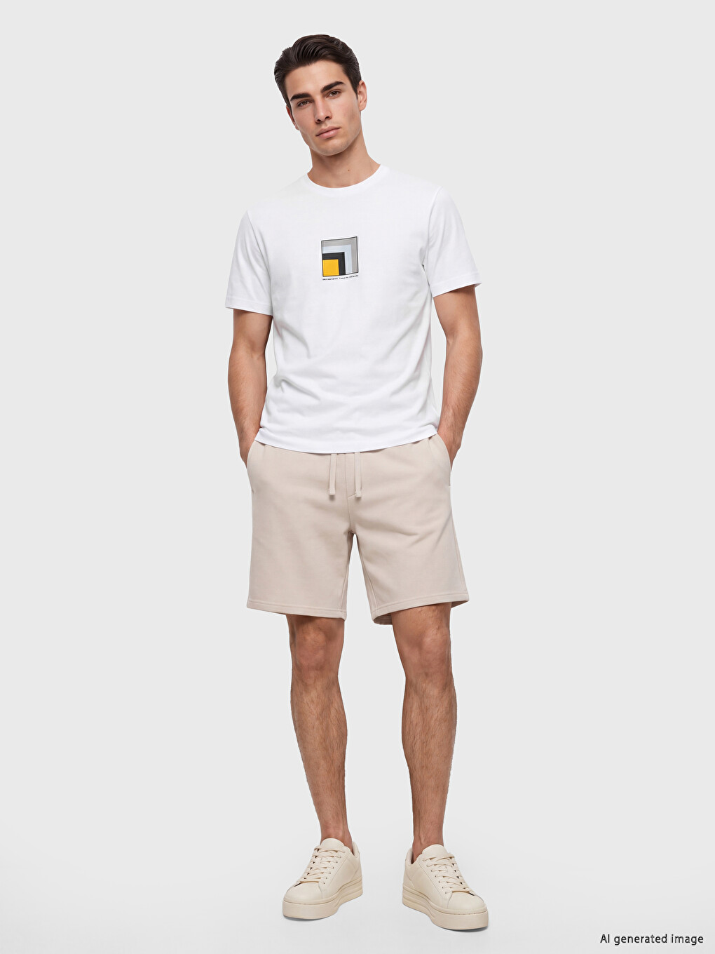 Crew Neck Printed Men's T-shirt-1