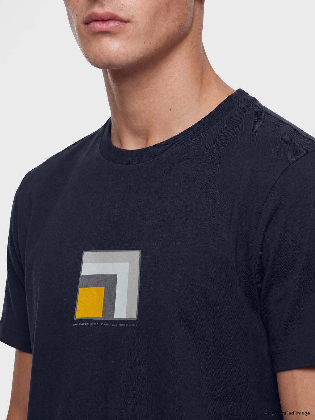 Crew Neck Jersey Men's T-shirt-2