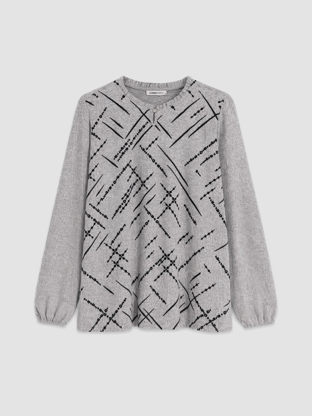 Woman Grey Blouse