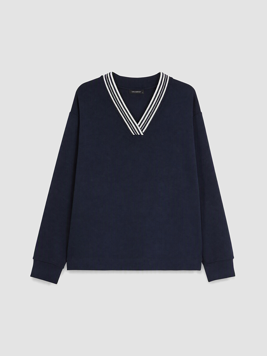 Lacivert Soft Touch Oversize Kadın Sweatshirt