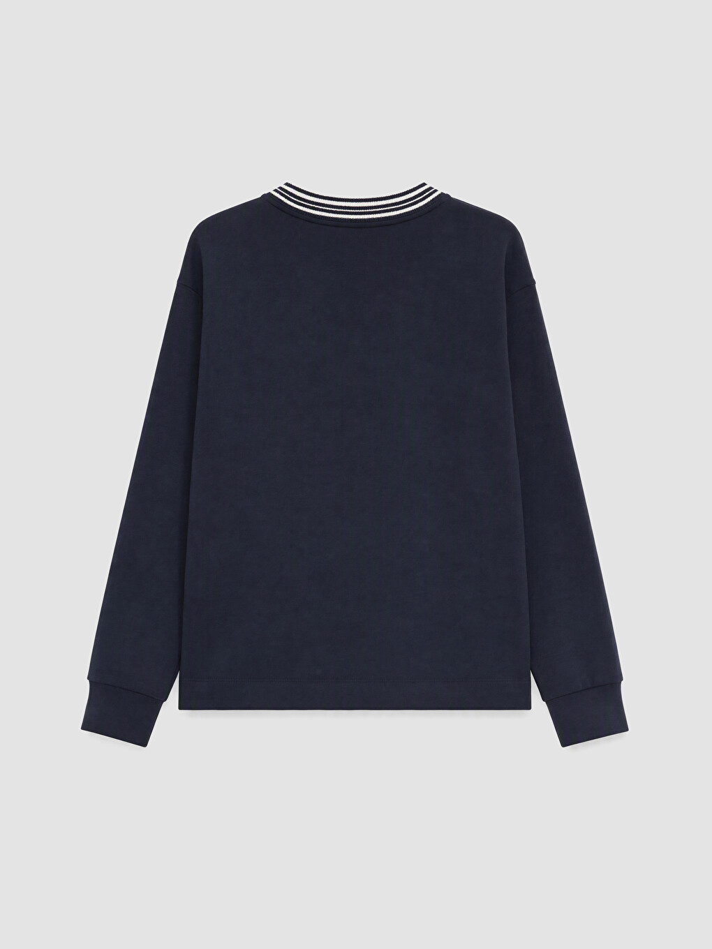 Lacivert Soft Touch Oversize Kadın Sweatshirt-2