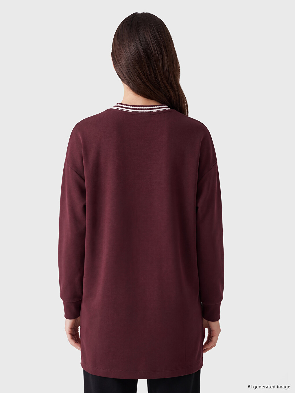 Soft Touch Kadın Sweatshirt Tunik-3