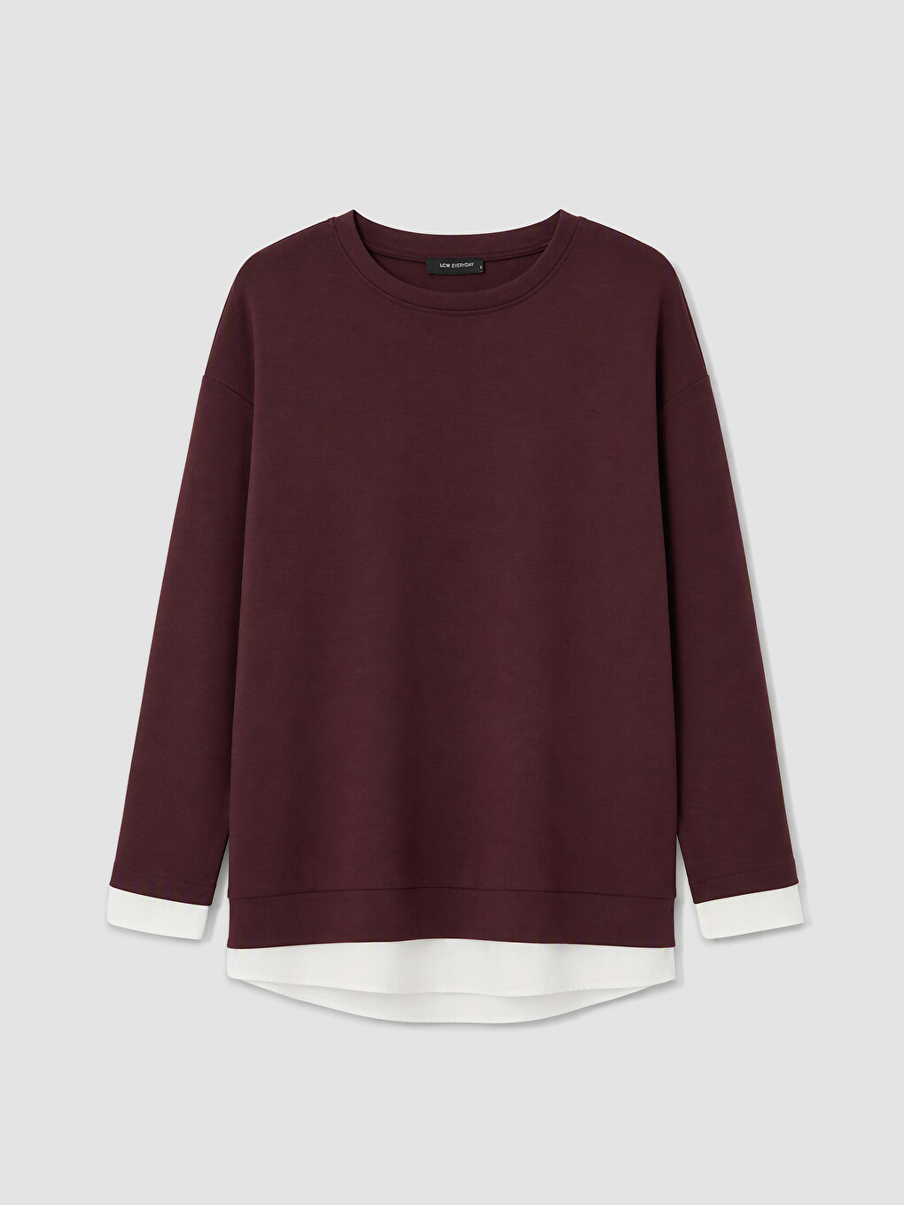 Mürdüm Oversize Soft Touch Kadın Sweatshirt