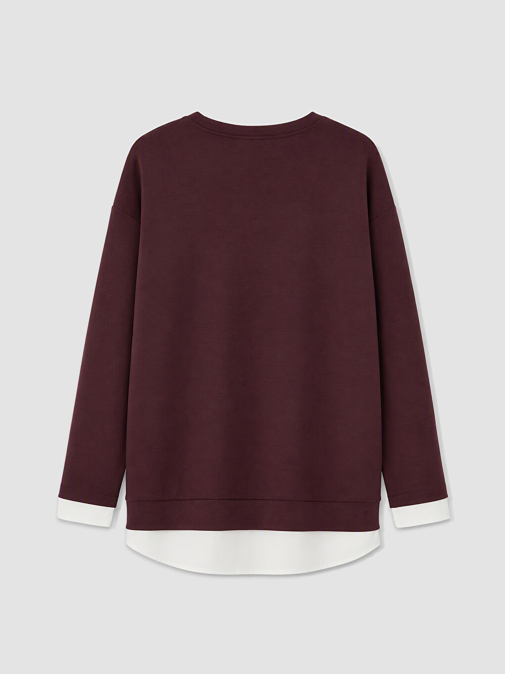 Mürdüm Oversize Soft Touch Kadın Sweatshirt-1