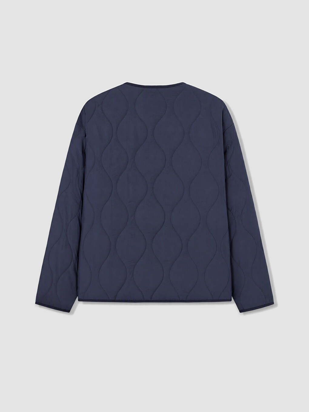 Crew Neck Quilted Women's Coat-1