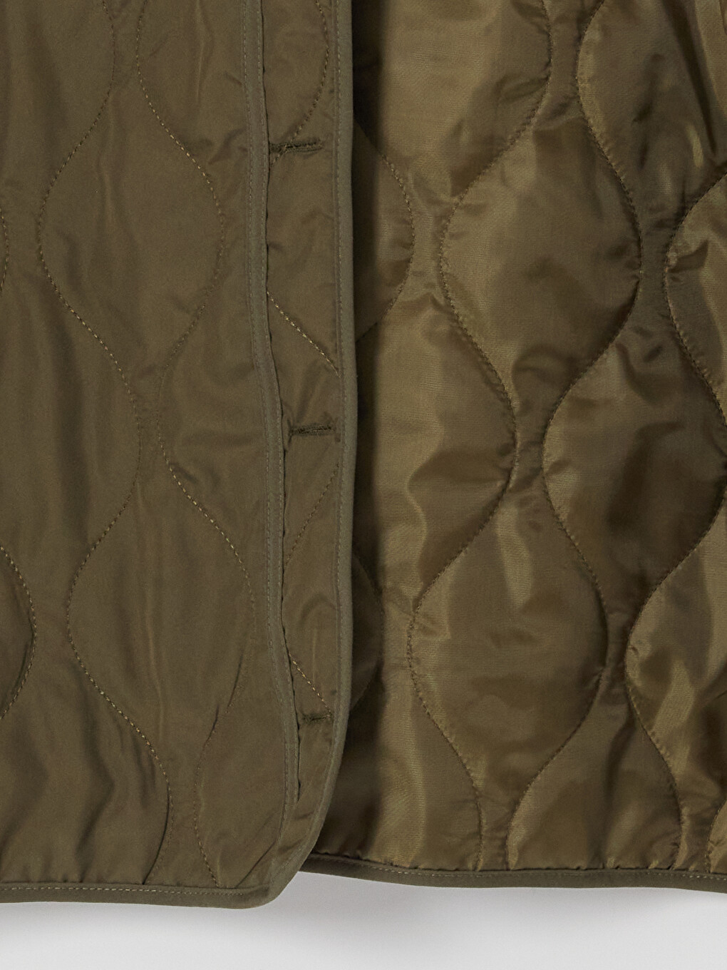Crew Neck Quilted Women's Coat-3
