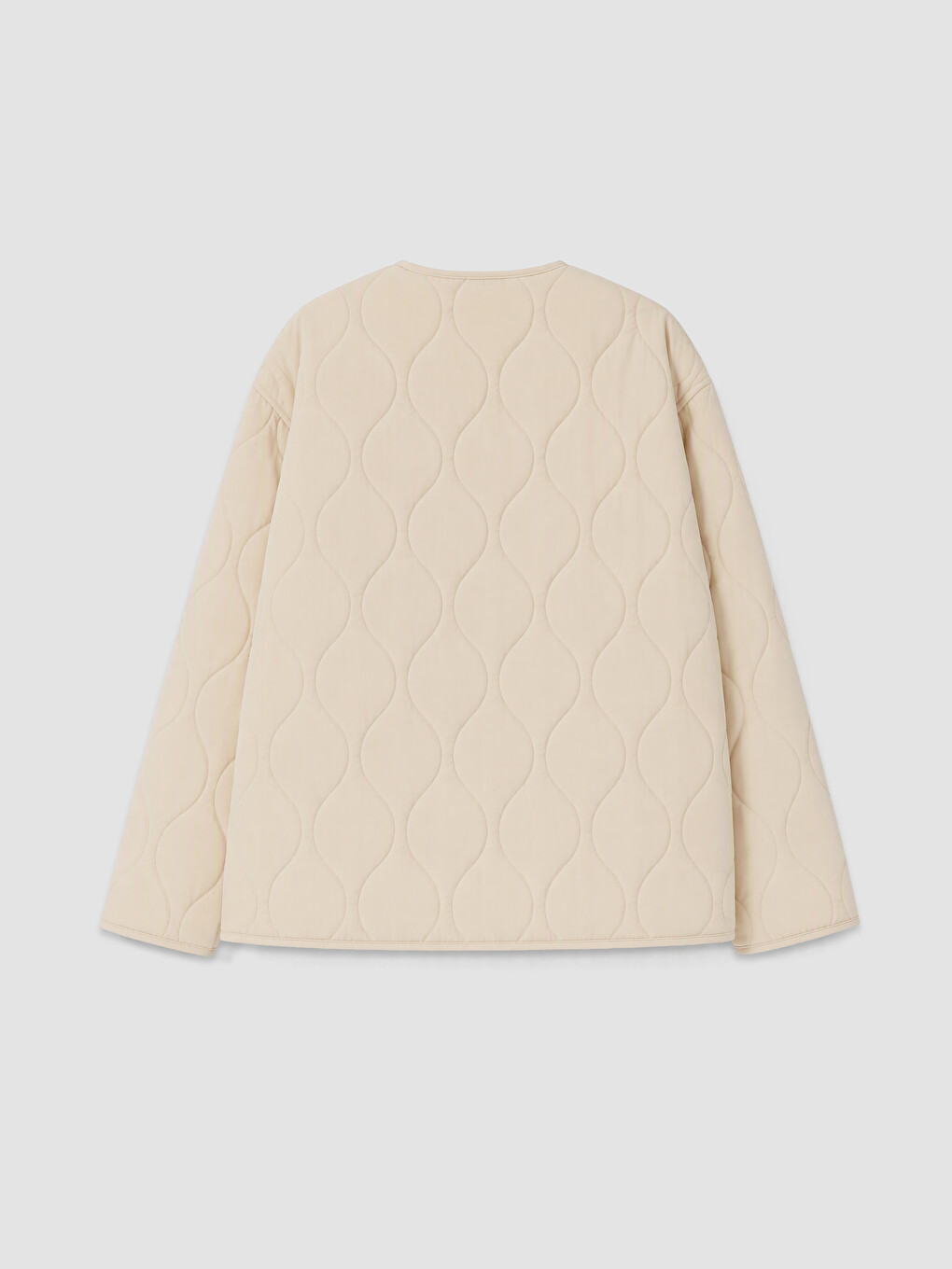 Crew Neck Quilted Women's Coat-1