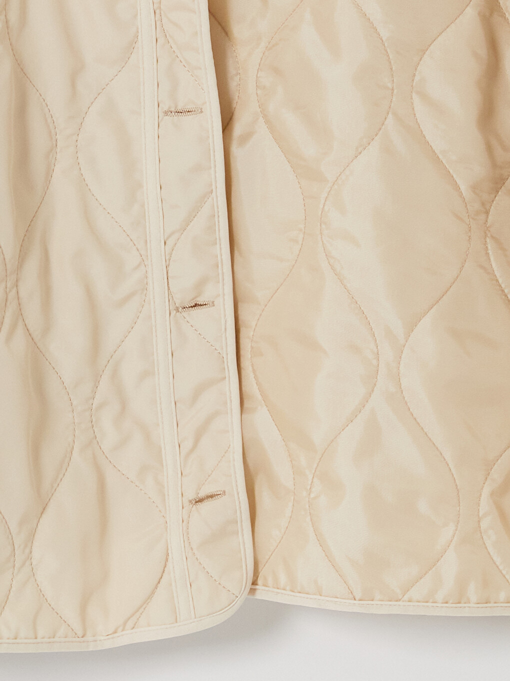 Crew Neck Quilted Women's Coat-3