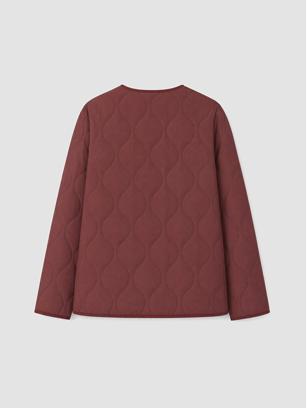 Crew Neck Quilted Women's Coat-1