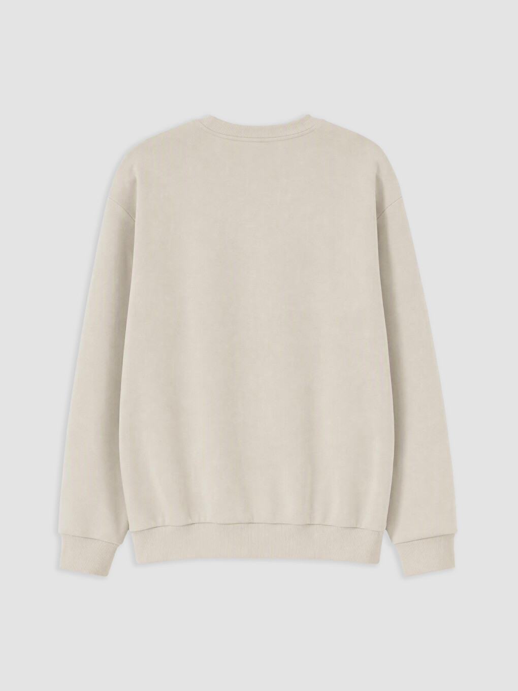 Gri Los Angeles Baskılı Erkek Sweatshirt-1
