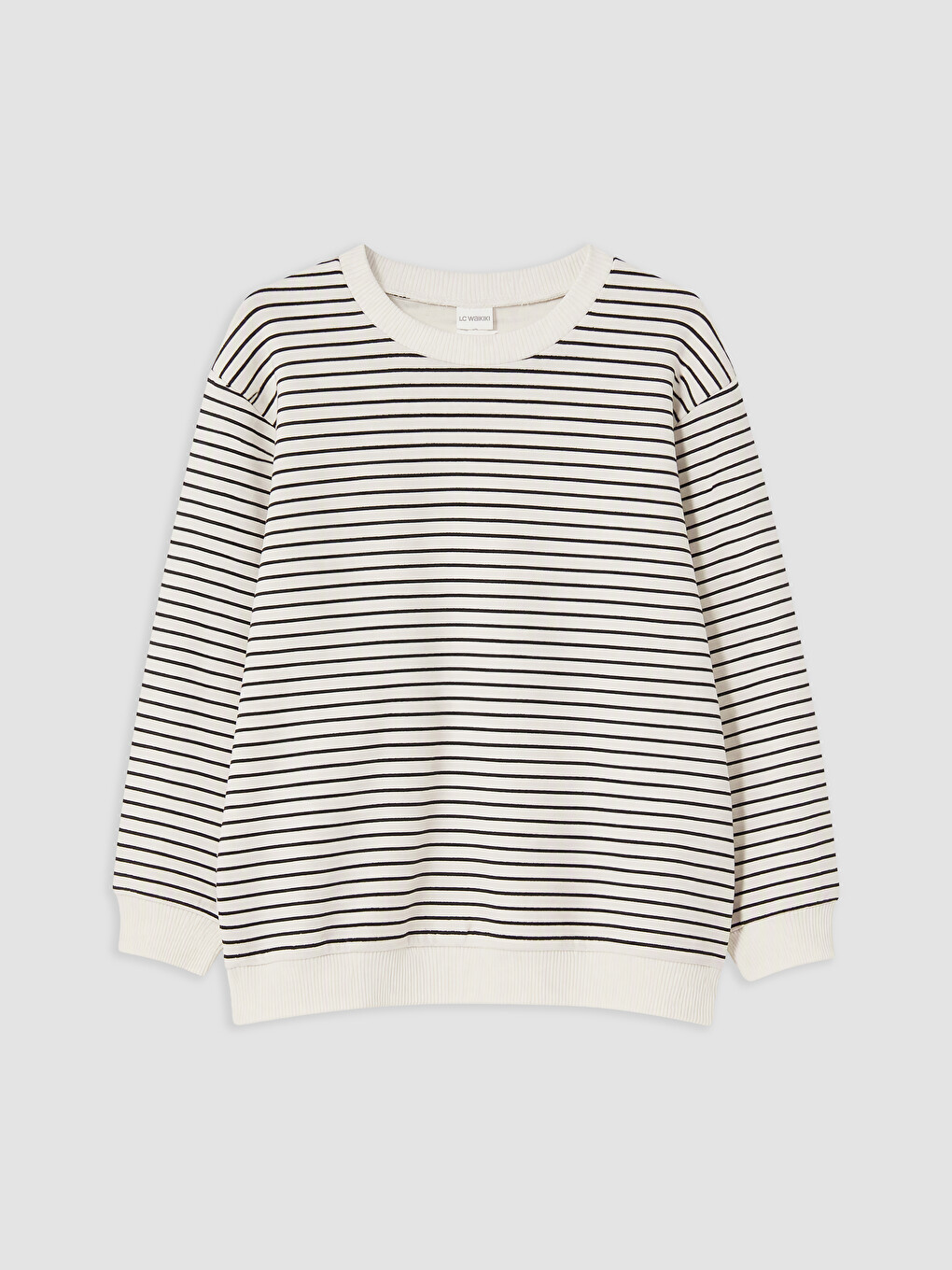 Siyah Çizgili Kız Çocuk Sweatshirt