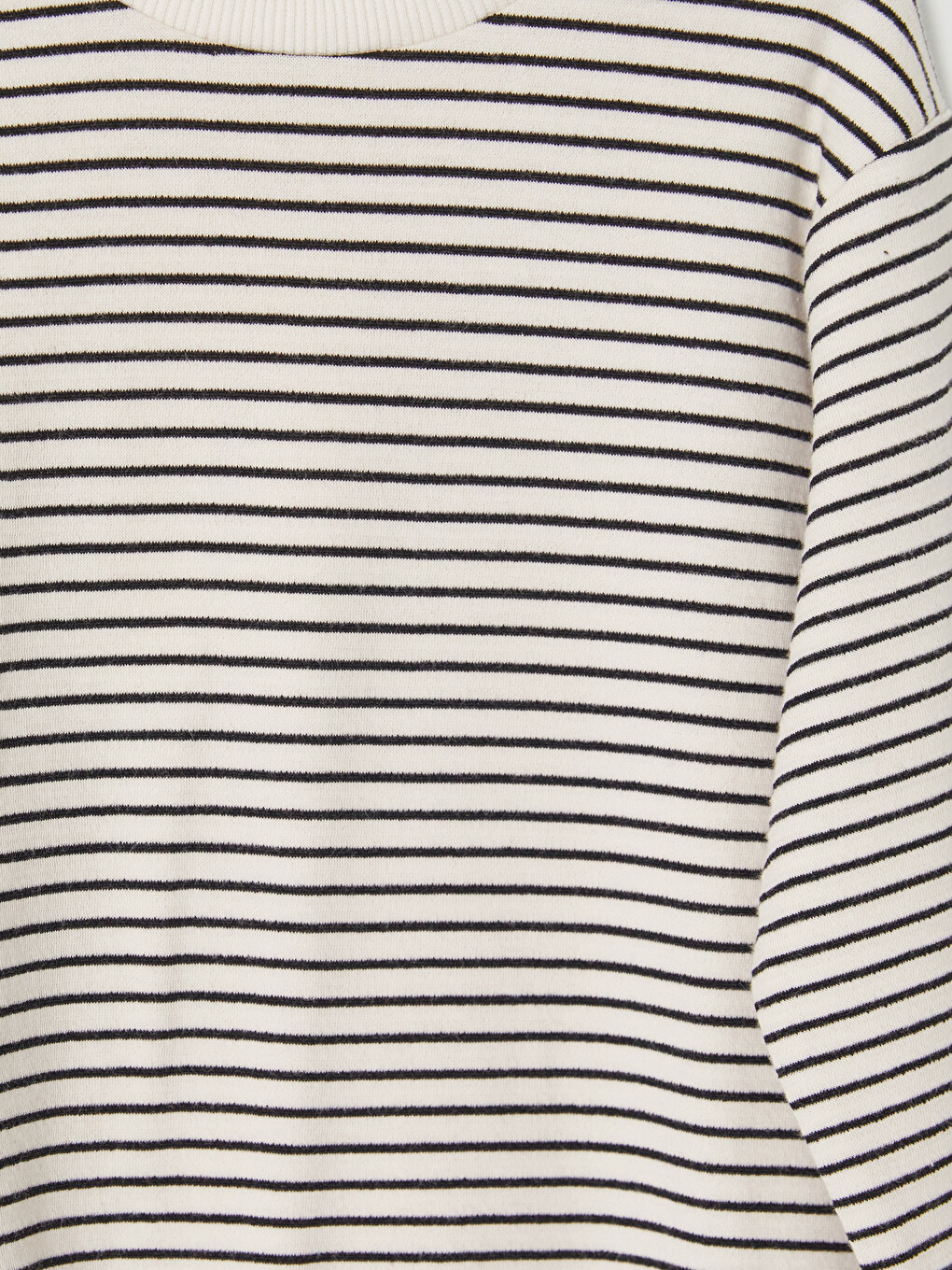 Siyah Çizgili Kız Çocuk Sweatshirt-2