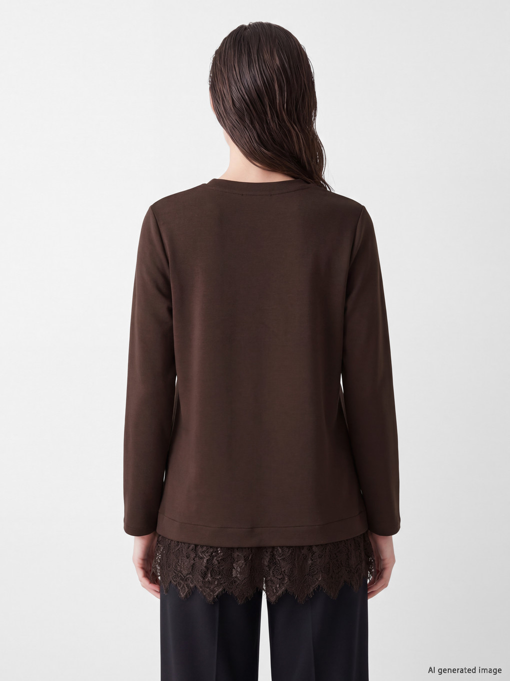 Lace Detailed Soft Touch Women's Tunic-3