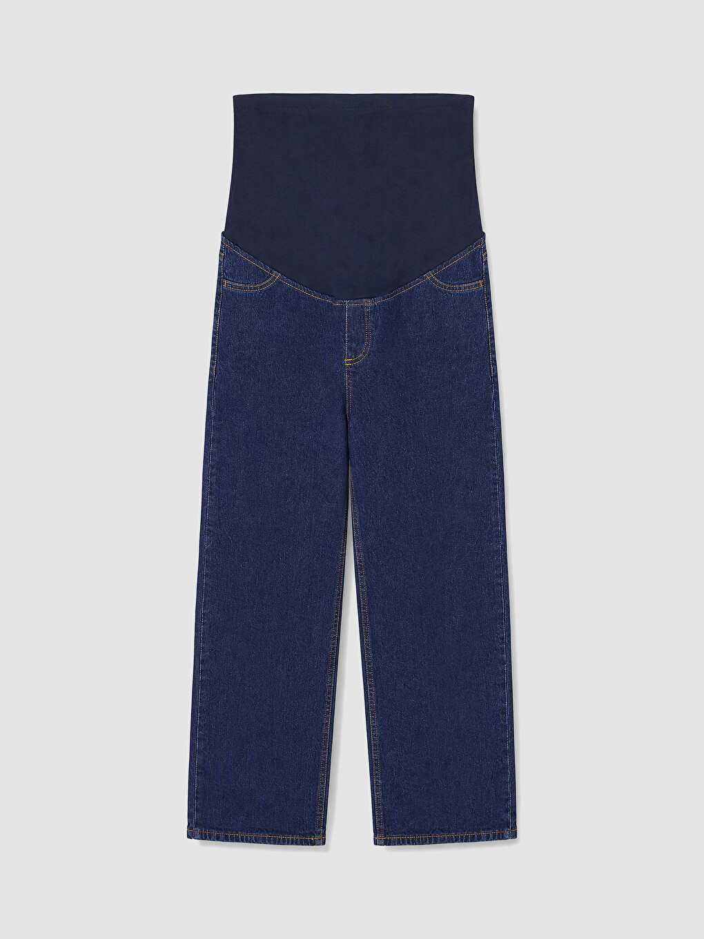 Belly Paneled Straight Maternity Jean