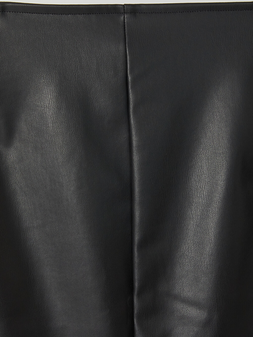 Plus Size Faux Leather Mini Skirt-5