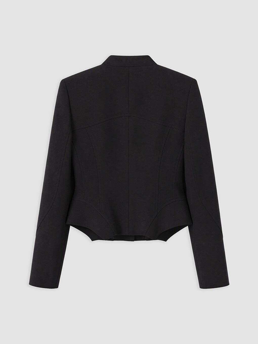 Siyah Hakim Yaka Kadın Blazer Ceket-1