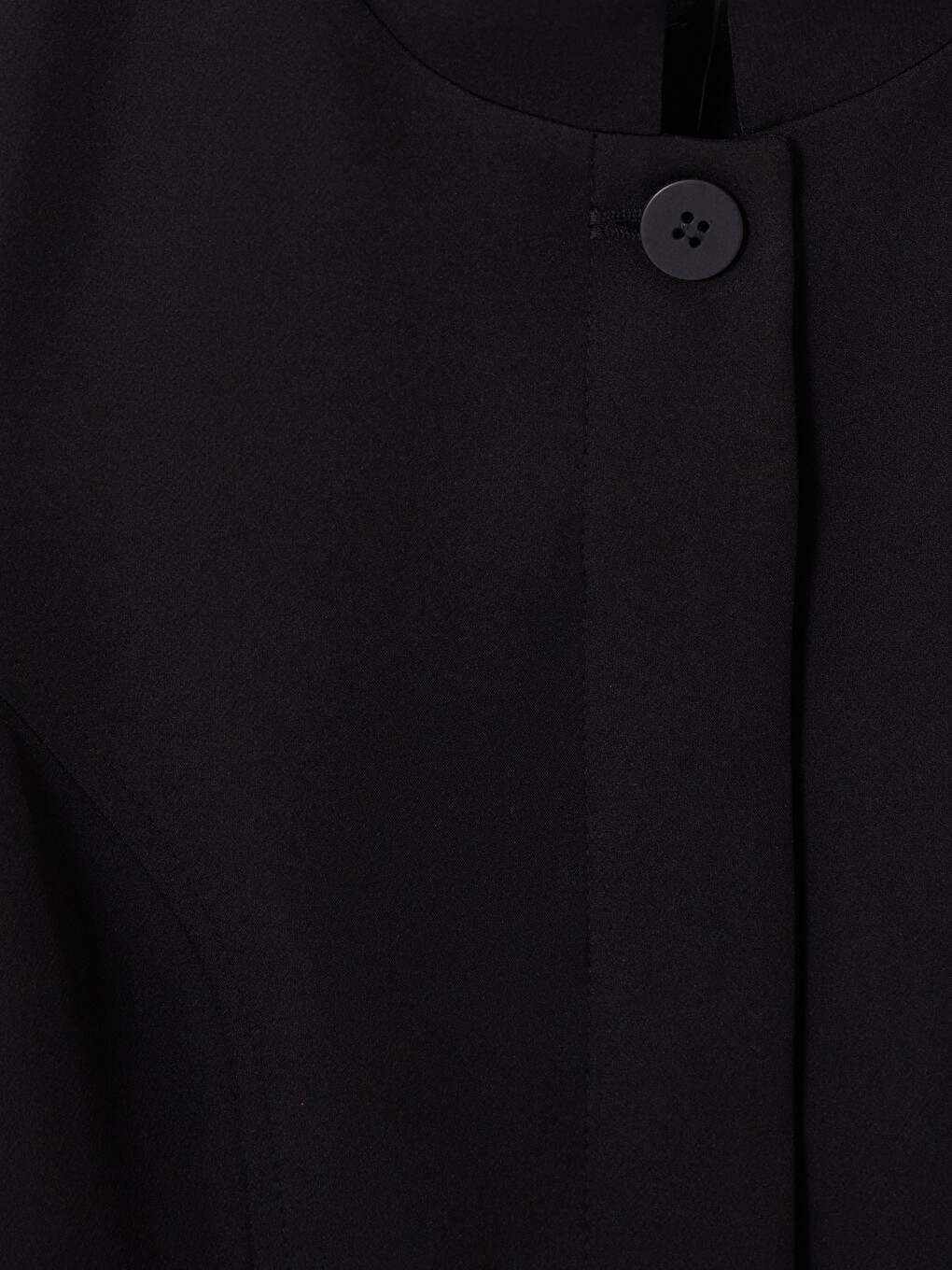 Siyah Hakim Yaka Kadın Blazer Ceket-2