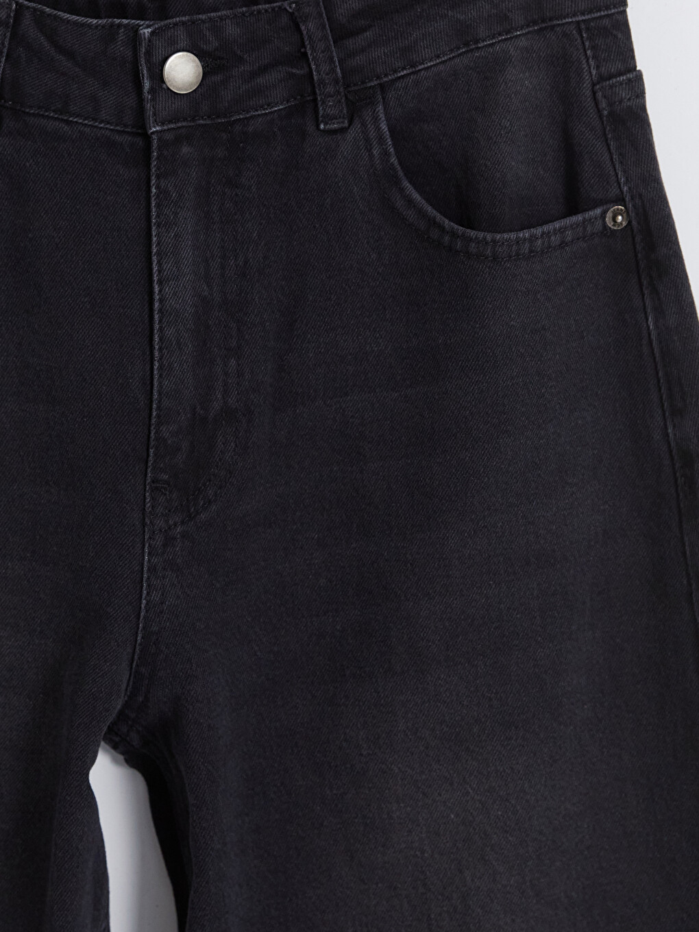Siyah Cepli Barrel Jean-2