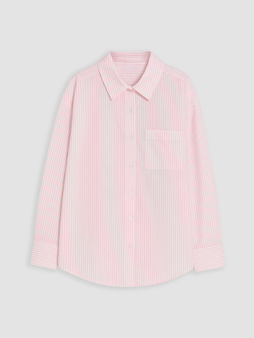 Pembe Çizgili Kız Çocuk Gömlek