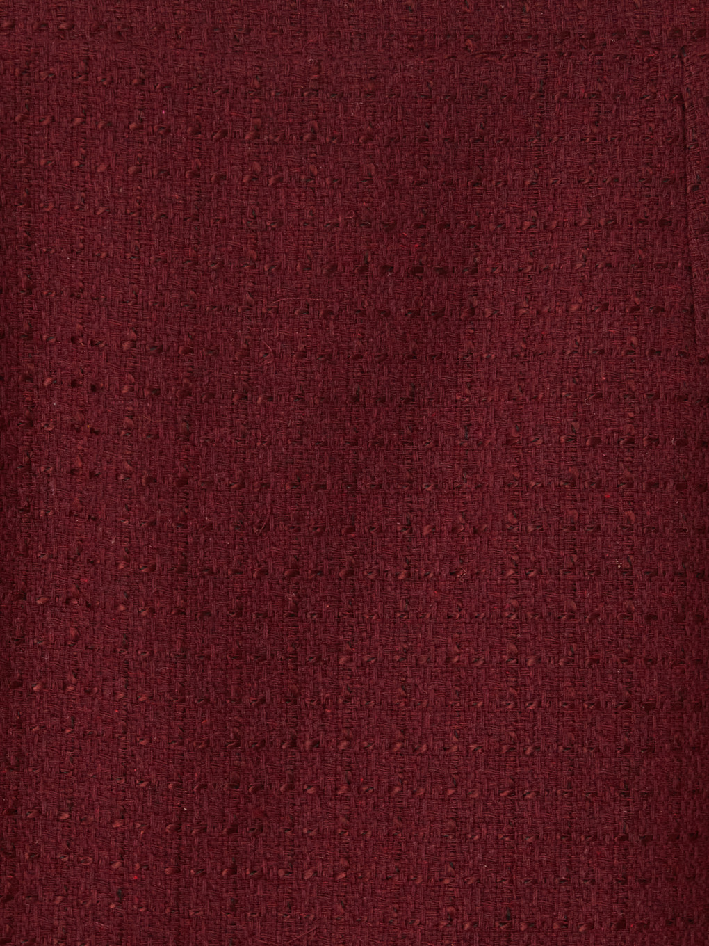 Bordo Büyük Beden Fermuarlı Mini Etek-4