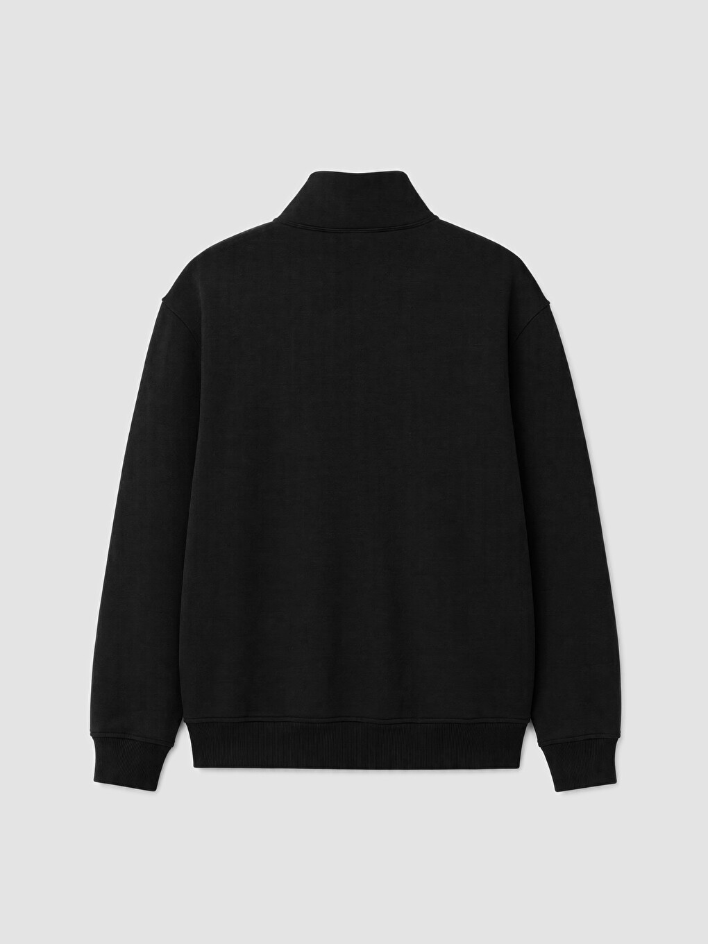 Mock Neck Men's Zip-up Sweatshirt-1
