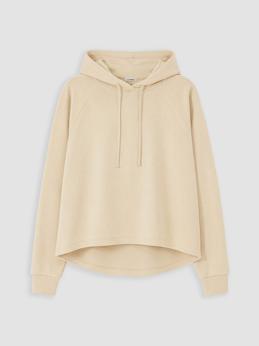 Woman Beige Hoodie-4