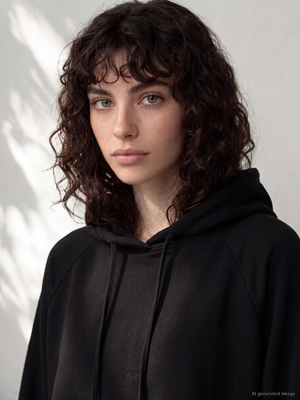 Woman Black Hoodie-1