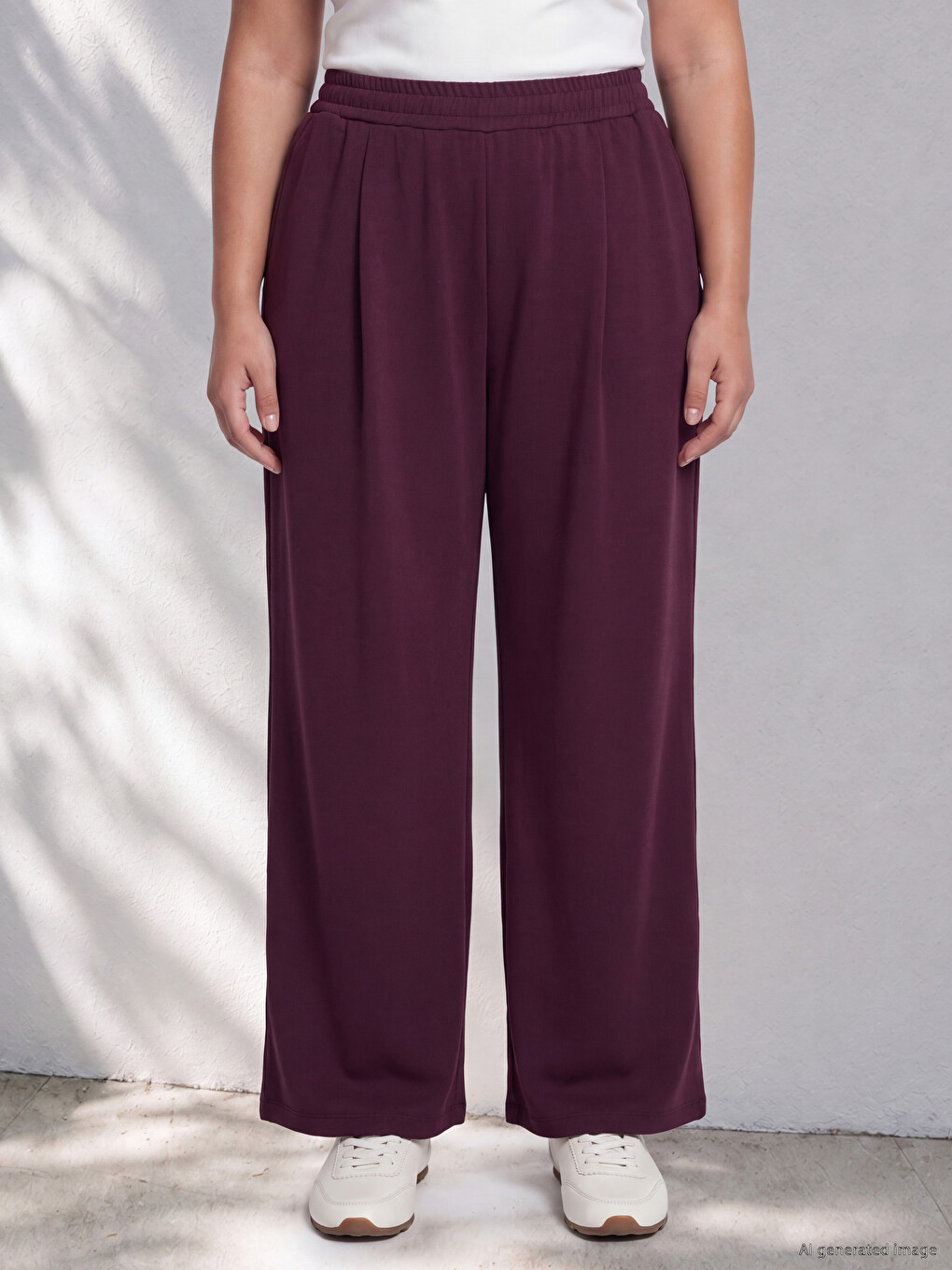 Woman Bordeaux Sweatpants-1