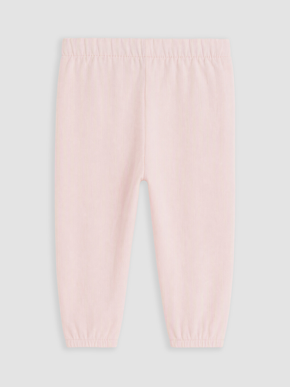 Pembe Beli Lastikli Kız Bebek Pantolon-1
