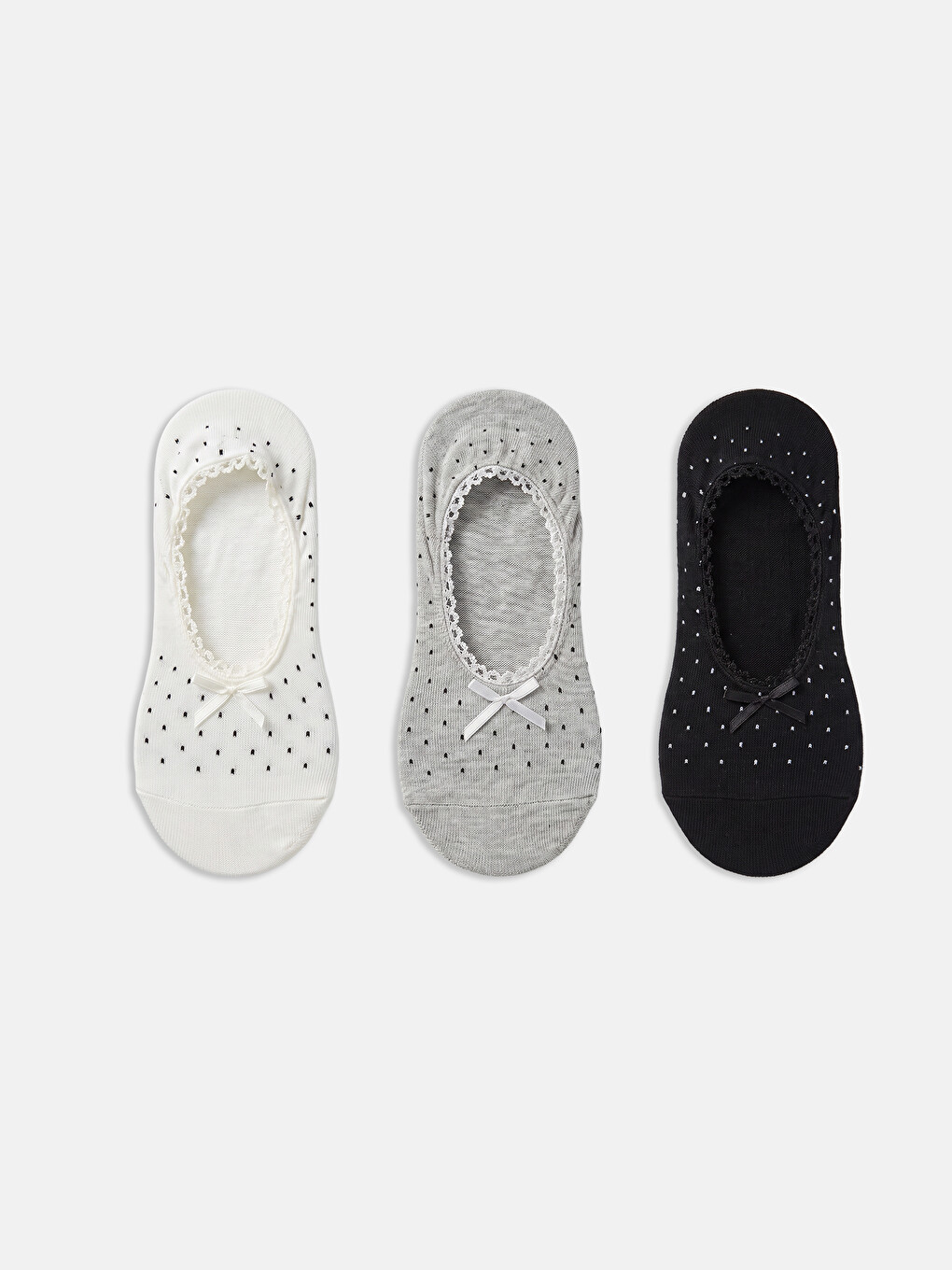 Polka Dot Women's Ballet Socks 3-pack