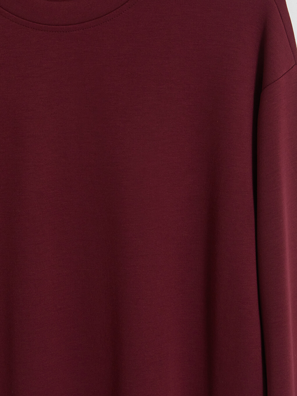 Bordo Soft Touch Kadın Sweatshirt-2