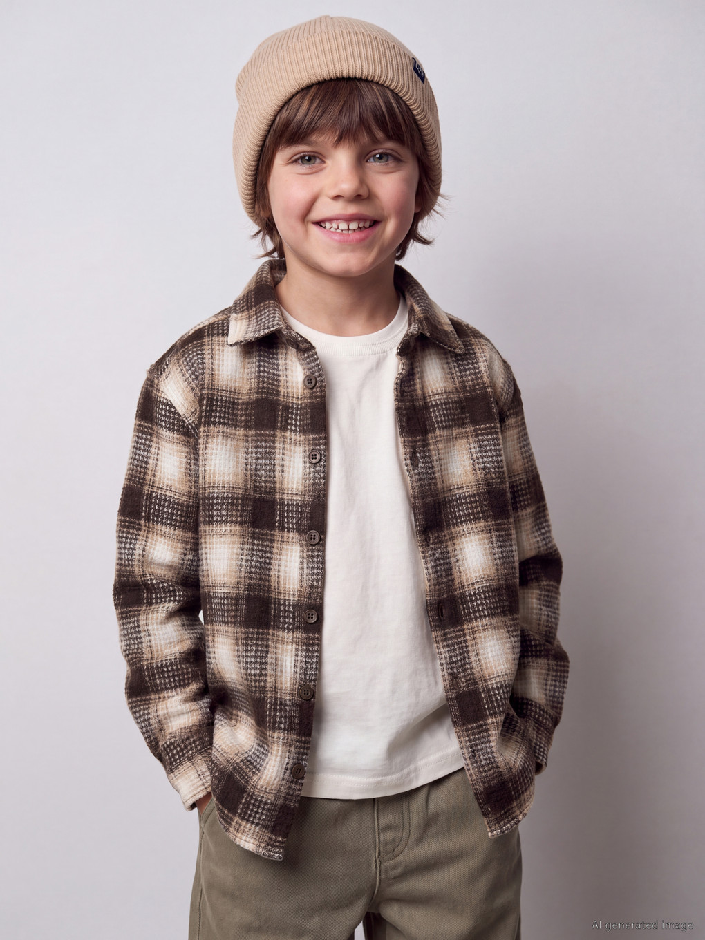  Plaid Boys' Shirt Jacket